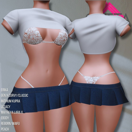 ::: [GYTTA] ::: FULL PERM 2025 # 110 - Top, Skirt & Lingerie