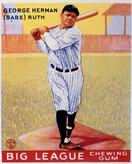 Baseball Card-Babe Ruth