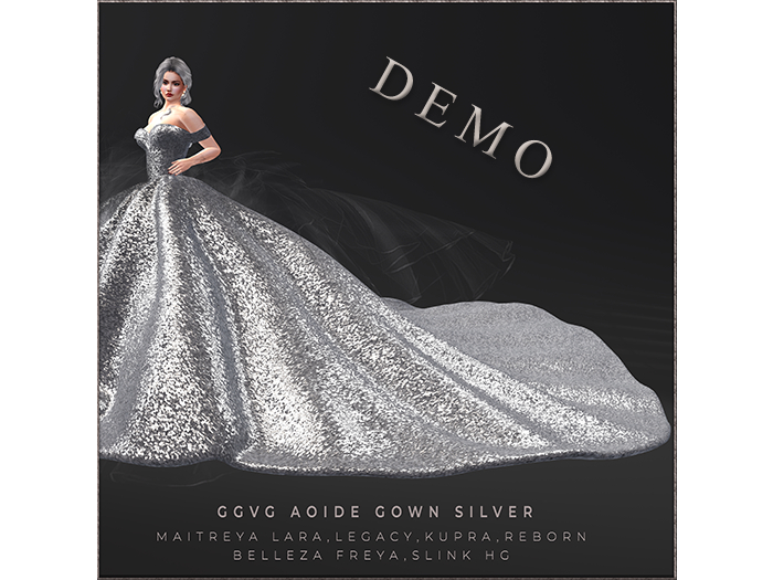 GGVG AOIDE GOWN SEQUIN SILVER(DEMO)