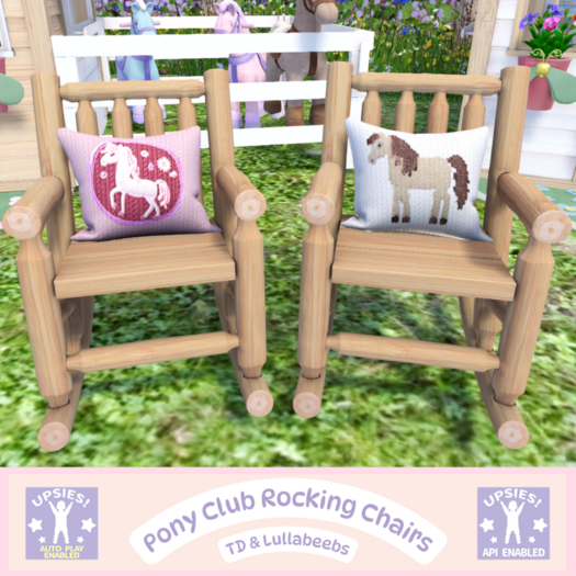 {KK} TD & Lullabeebs Pony Club Rocking Chairs