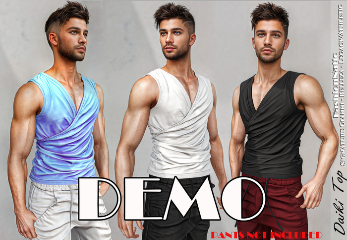 Demo Top Daiki Men's Fatpack Colors - Signature Gianni, Belleza Jake, Legacy, Athletic - FashionNatic