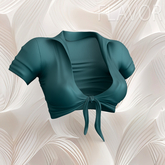 Turqoise Y2K REBORN TOP