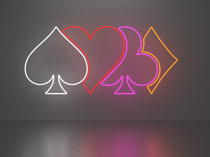 Second Life Marketplace - Fool's cards durak neon sign Full Permission