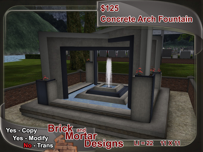 Concrete Arch Fountain
