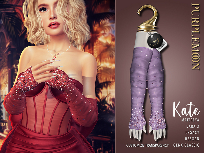 :: pm :: Kate Gloves PURPLE