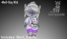 ~MwD~ Stay Wild Tshirt Set(ADD ME)