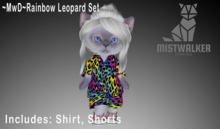 ~MwD~ Rainbow Leopard Shirt set (ADD ME)