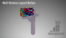 ~MwD~ Rainbow Leopard Mailbox(ADD ME)