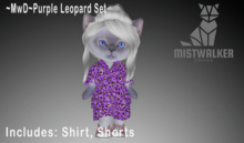 ~MwD~ Purple Leopard Shirt set(ADD ME)