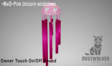 ~MwD~ Pink Unicorn windchimes(ADD ME)