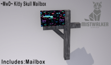 ~MwD~ Kitty Skull Mailbox (ADD ME)