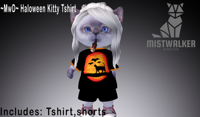 ~MwD~ Halloween Kitty Tshirt set(ADD ME)