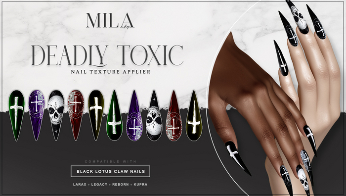 .MILA. Claw Nails - Deadly Toxic [Texture HUD]