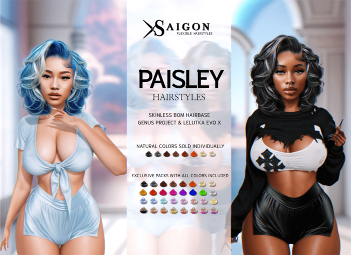 SaiGon - " Paisley Hairstyles " PACKS