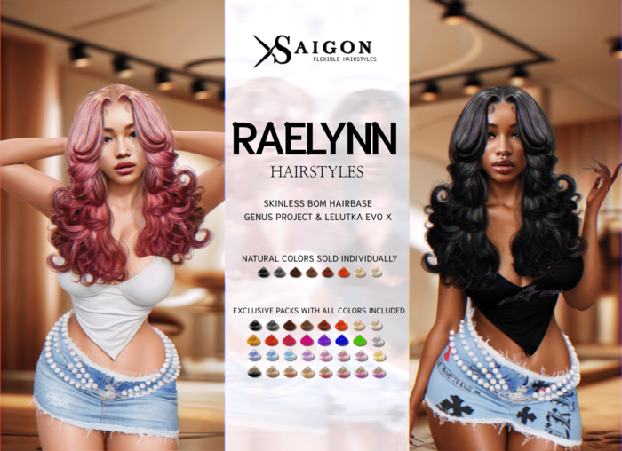 SaiGon - " Raelynn Hairstyles " PACKS