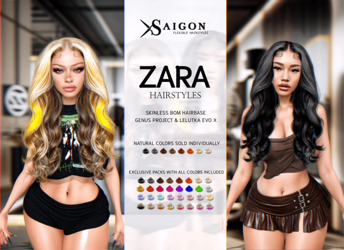 SaiGon - " Zara Hairstyles " PACKS