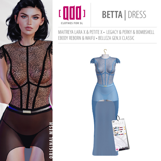 [ADD] Betta Dress - BlueL
