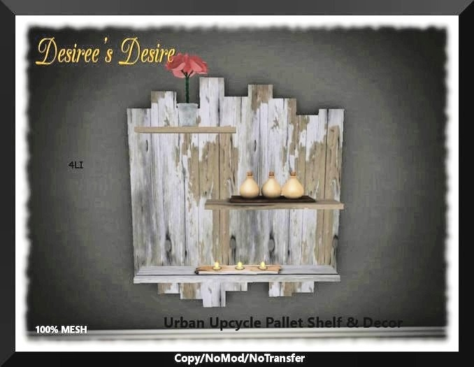 ::::Desiree's Desire:::: Urban Upcycle Pallet Shelf & Decor