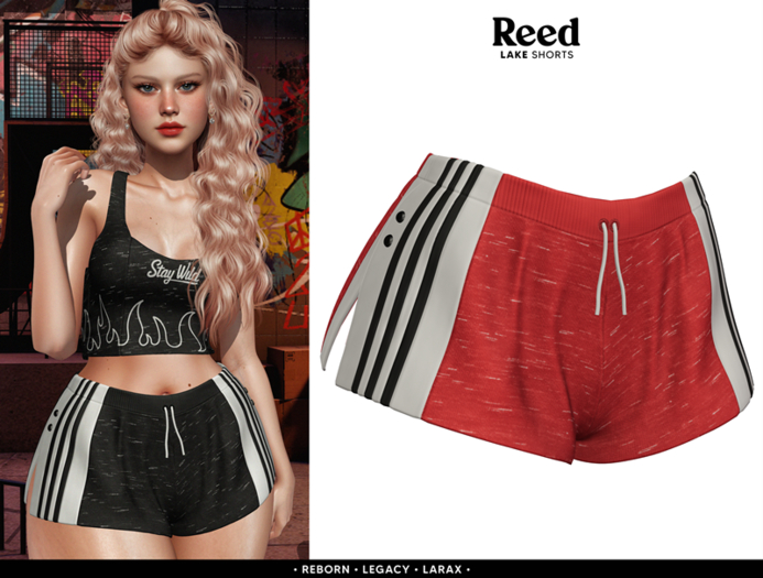 REED - LAKE SHORTS RED