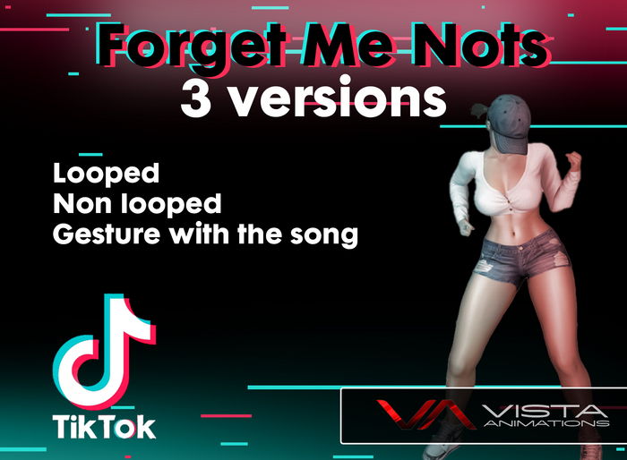 VISTA ANIMATIONS-TIK TOK ForgetMeNots