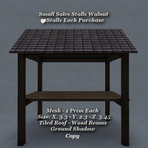 Small Sales Stall Walnut1