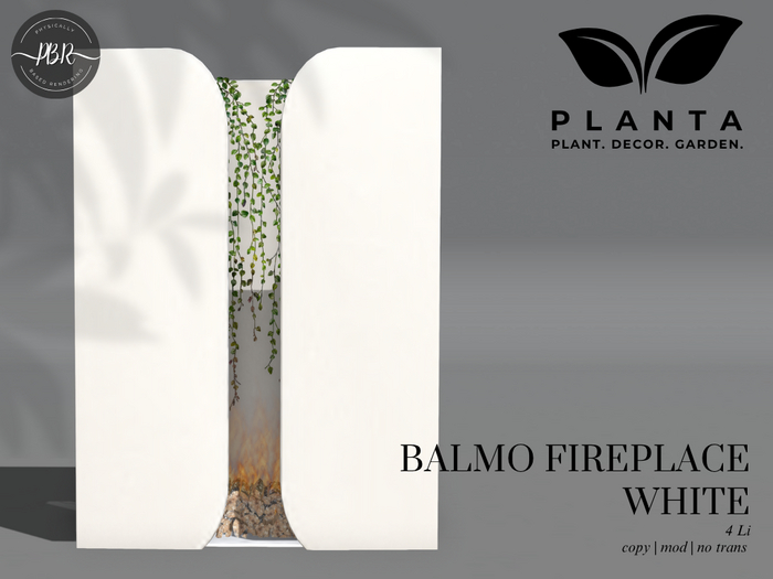 Planta - Balmo Fireplace White