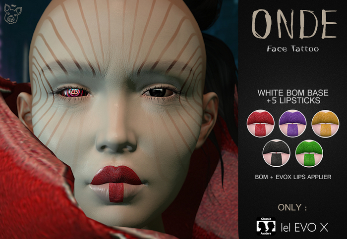 Mad' - Onde FaceTattoo [APPLIERS + LAYERS]