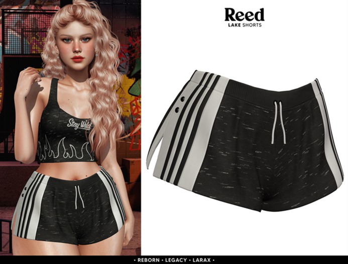 REED - LAKE SHORTS BLACK
