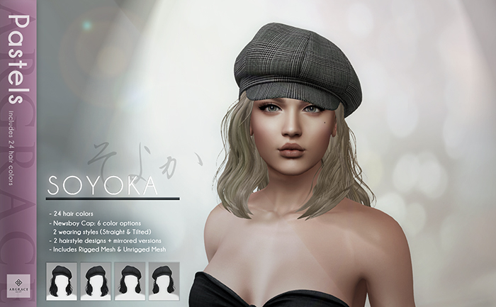 *ARGRACE* Newsboy Cap #SOYOKA - Pastels