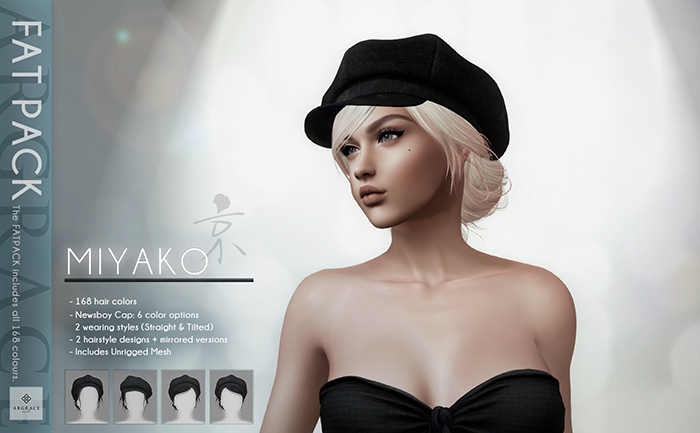 *ARGRACE* Newsboy Cap #MIYAKO - FATPACK