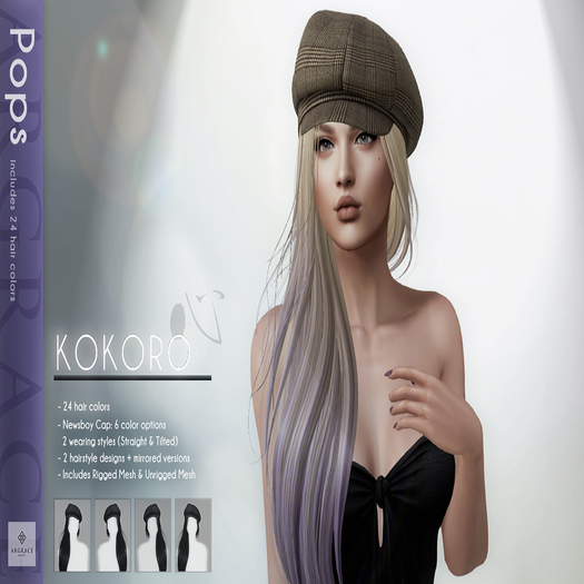 *ARGRACE* Newsboy Cap #KOKORO - Pops