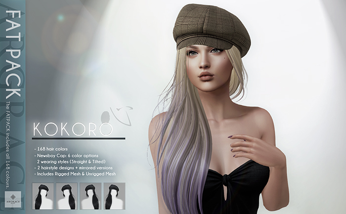 *ARGRACE* Newsboy Cap #KOKORO - FATPACK