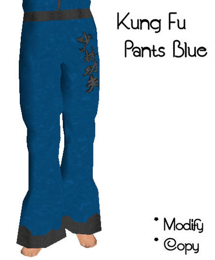(WildThing) *- Kung Fu Pants Blue -*