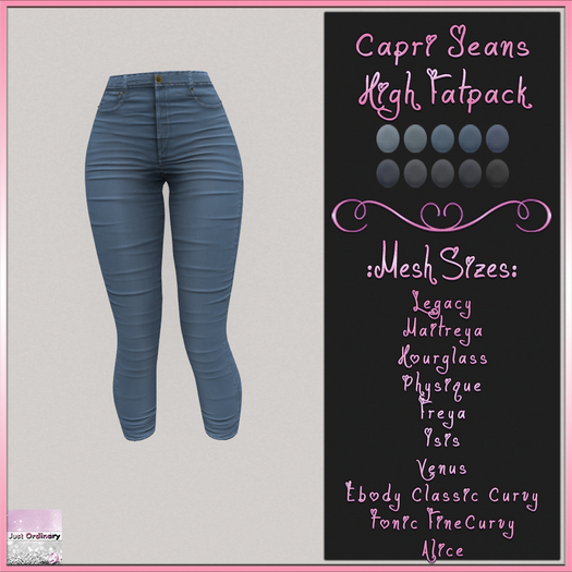 Capri Jeans High Fatpack