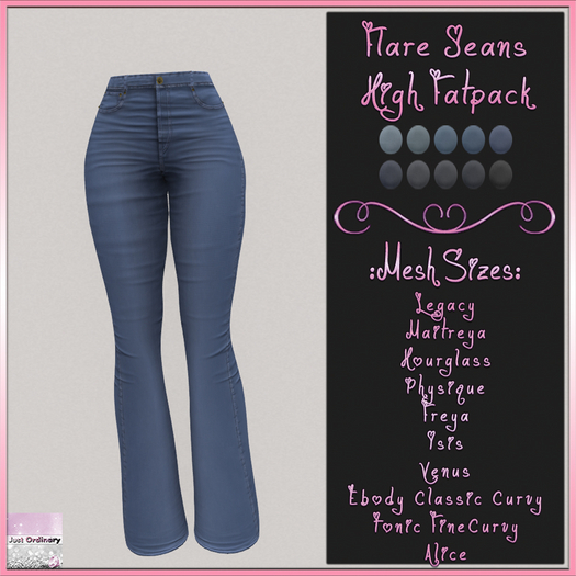 Flare Jeans High Fatpack