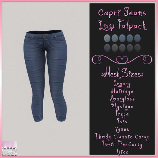 Capri Jeans Low Fatpack