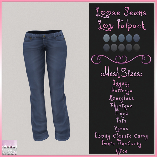 Loose Jeans Low Fatpack