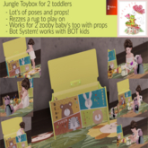 CF Jungle room toybox for toddlers