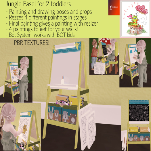 CF Jungle Room painting easel for kids