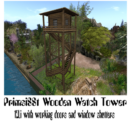 PrimsiSSt 12Li Wooden Watch Tower 