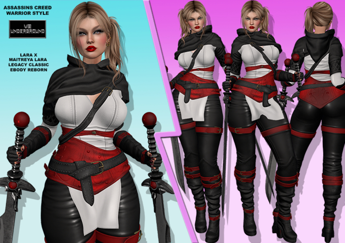**DEMO**ASSASSINS CREED V2 WARRIOR STYLE COMPLETE OUTFIT**