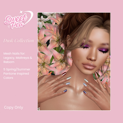 Sweet Pea. Dusk Collection / Square Nails