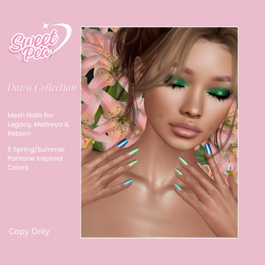 Sweet Pea. Dawn Collection / Square Nails