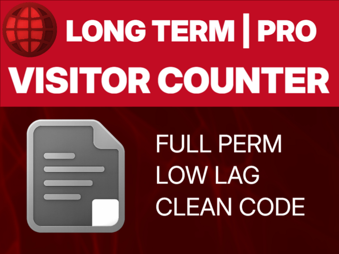 Mega Advanced Visitor Counter Script FULL PERM
