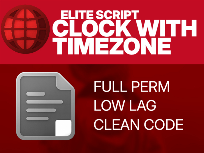 Second Life Marketplace - Clock Script with Timezones
