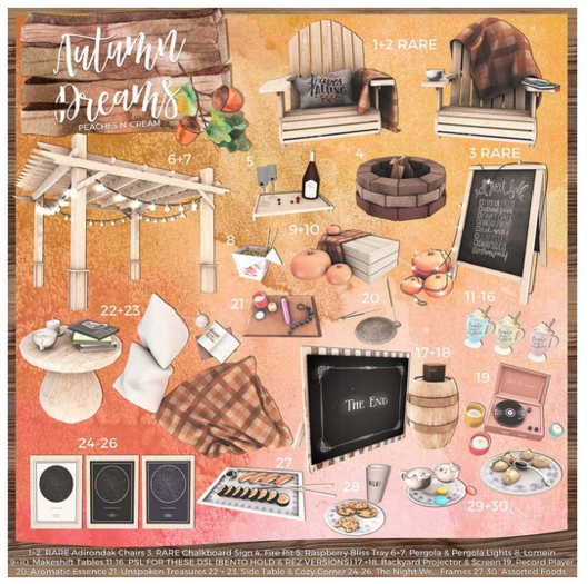 Peaches 'N Cream - Autumn Dreams - Backyard Projector