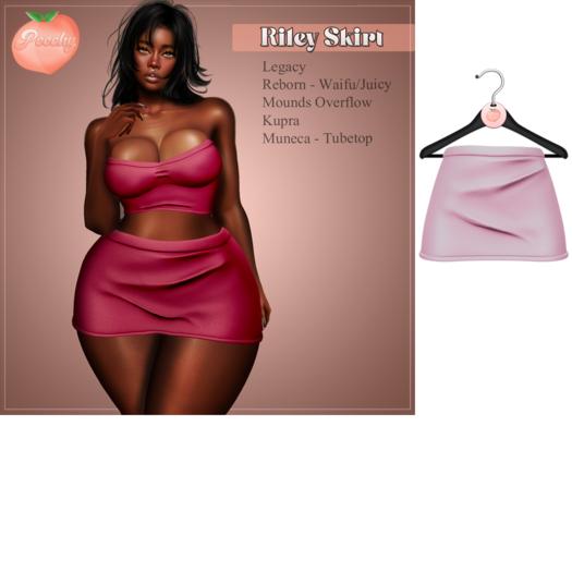 Peechy. Riley Skirt  - Baby Pink 