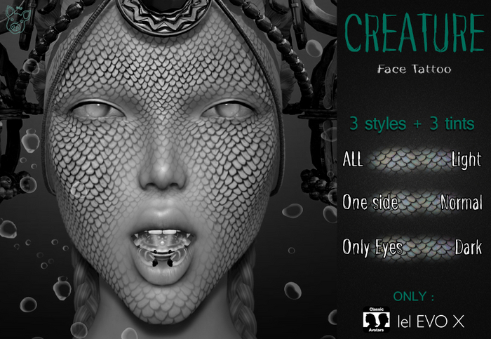 Mad' - Creature FaceTattoo [DEMO] [BOM + EVOX]