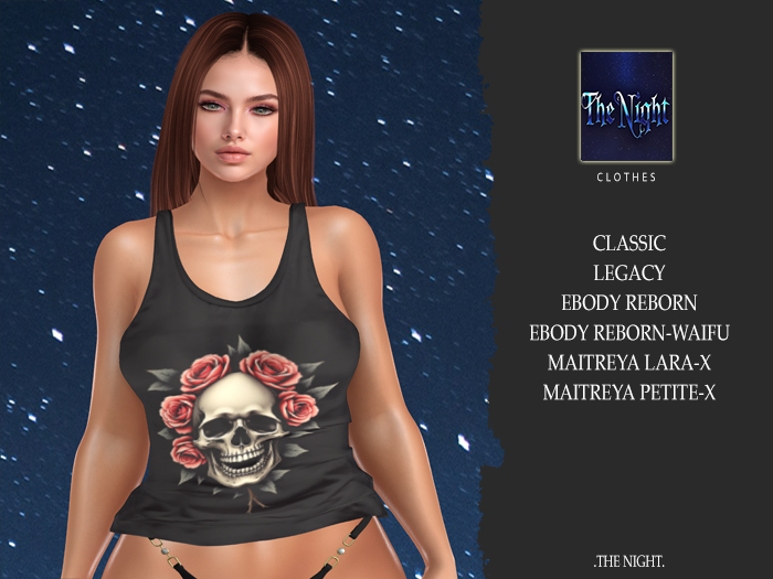 .TN. Skull Rose- Tank Top