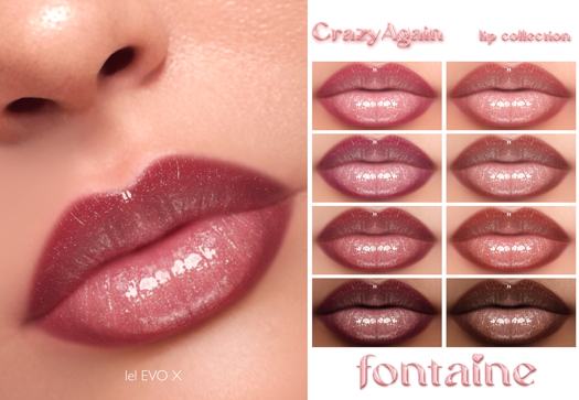 Fontaine Cosmetics - CrazyAgain Lips Collection